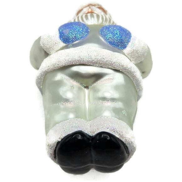Patricia Breen Ho Ho Ho Santa Claus Pearl Glittered Dots Christmas Tree Ornament - Picture 12 of 12